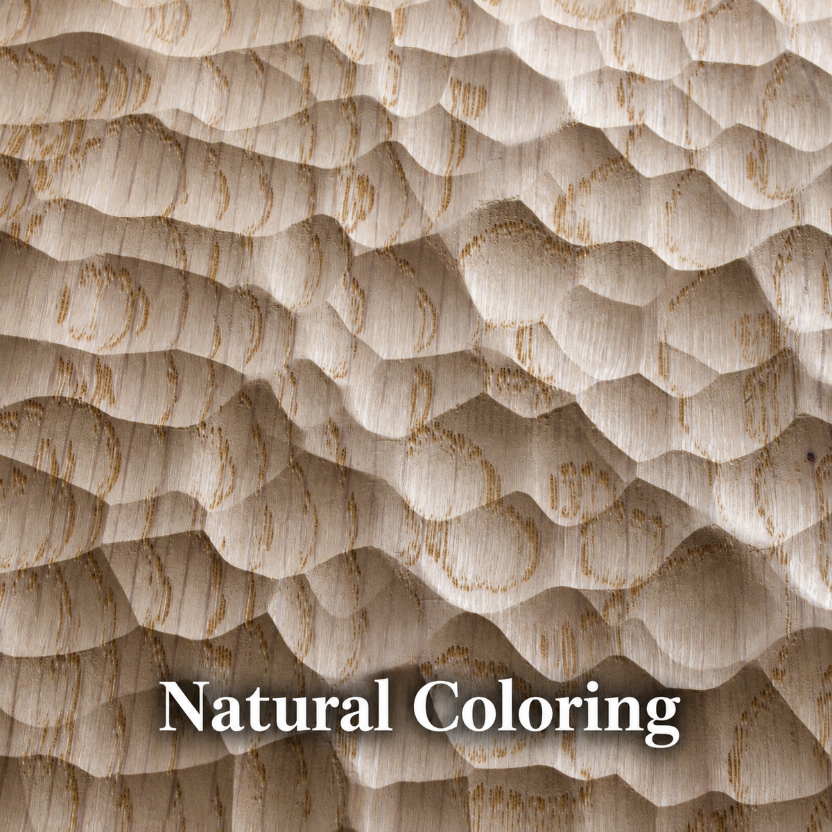 Carved "Ocean" Oak and Ash 3D Panels