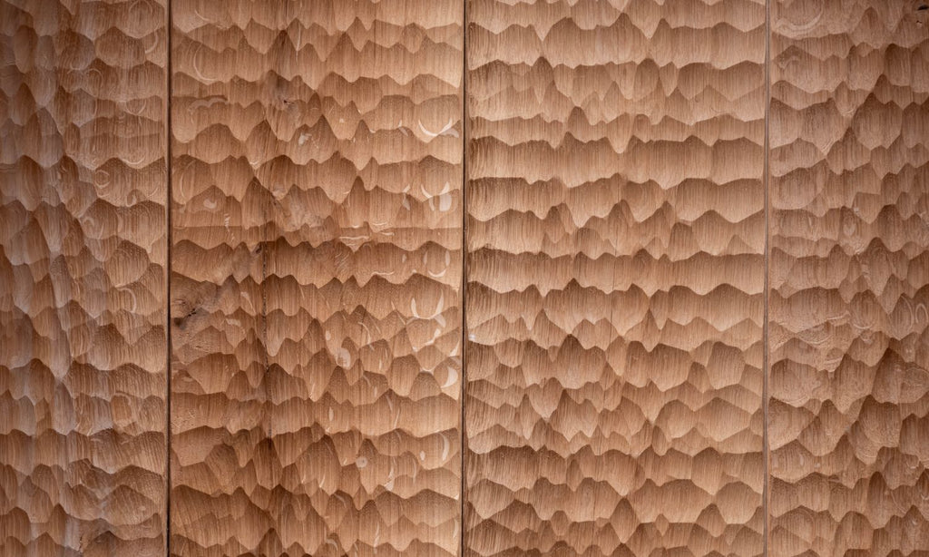 Carved "Ocean" Oak and Ash 3D Panels